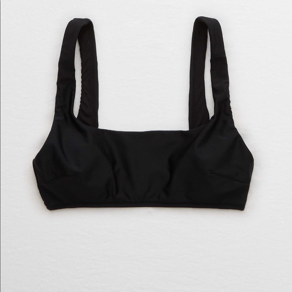Aerie wide strap scoop bikini top